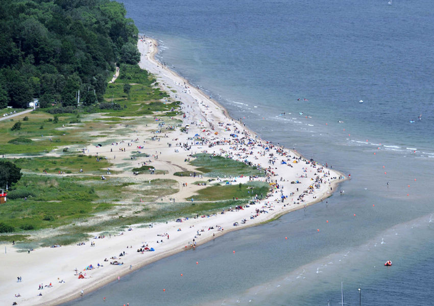 Luftaufnahme Falkensteiner Strand